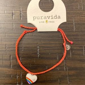 NWT Pura Vida rainbow pride charm bracelet